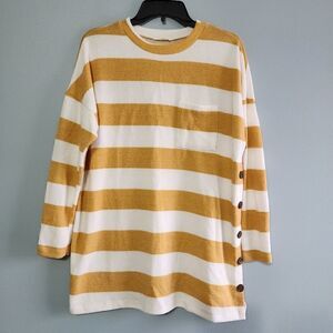 REB.in.j Striped Long Sleeve Sweater (NWOT)